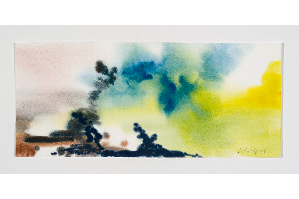 Voyage 3, gouache sur papier Fabriano Artistico, 14x6p.